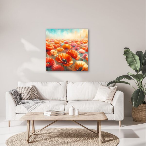 Quadro su tela – Papaveri multicolori