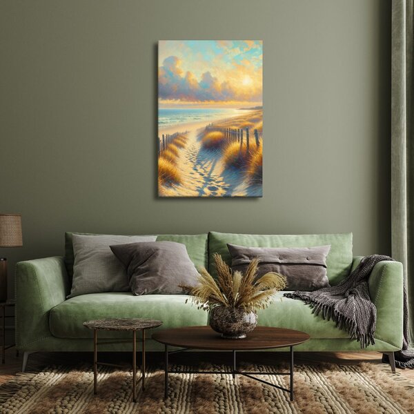 Quadro su tela – Tramonto sul mare