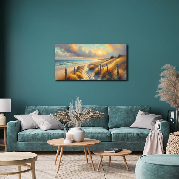 Quadro su tela – Costa nella luce calda