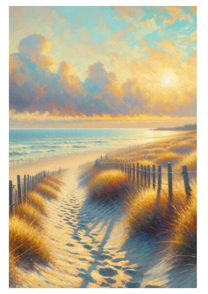 Quadro su tela – Tramonto sul mare