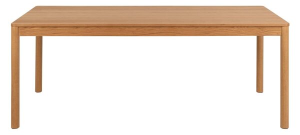 Tavolo da pranzo pieghevole in legno di quercia di colore naturale 100x200 cm Atlantic - Actona