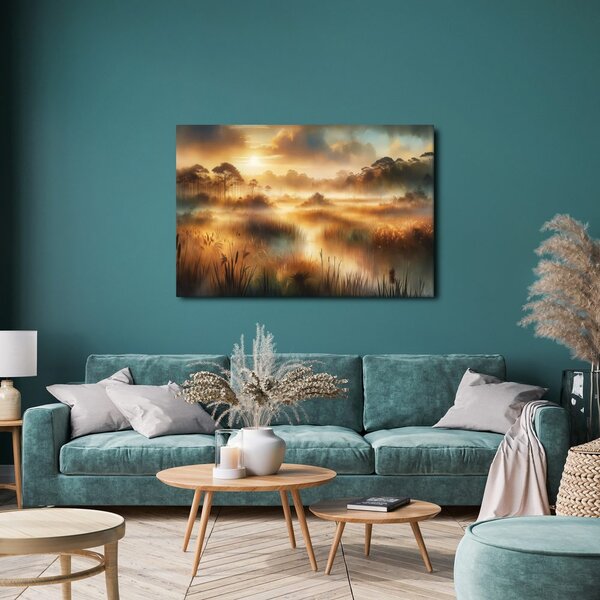 Quadro su tela – Paesaggio nebbioso