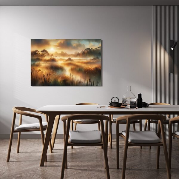 Quadro su tela – Paesaggio nebbioso