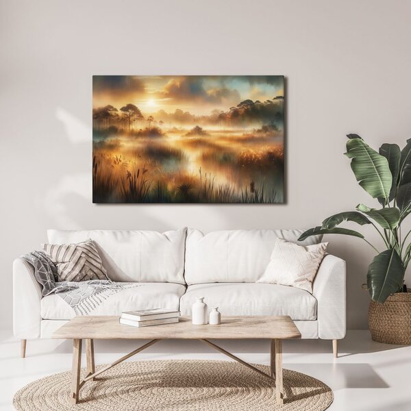 Quadro su tela – Paesaggio nebbioso