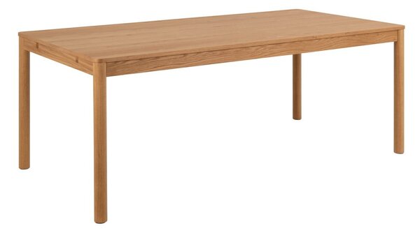 Tavolo da pranzo pieghevole in legno di quercia di colore naturale 100x200 cm Atlantic - Actona