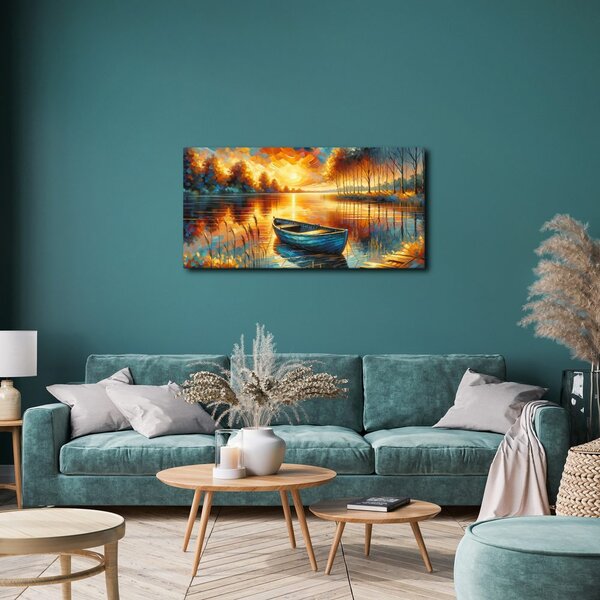 Quadro su tela – Bagliore solare sull'acqua