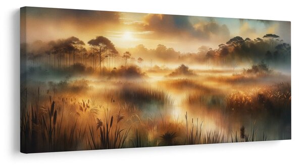 Quadro su tela – Nebbia tra le canne