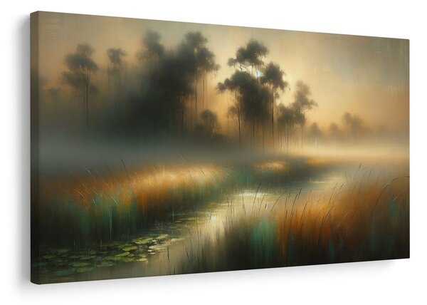 Quadro su tela – Canne nella nebbia