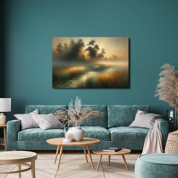 Quadro su tela – Canne nella nebbia