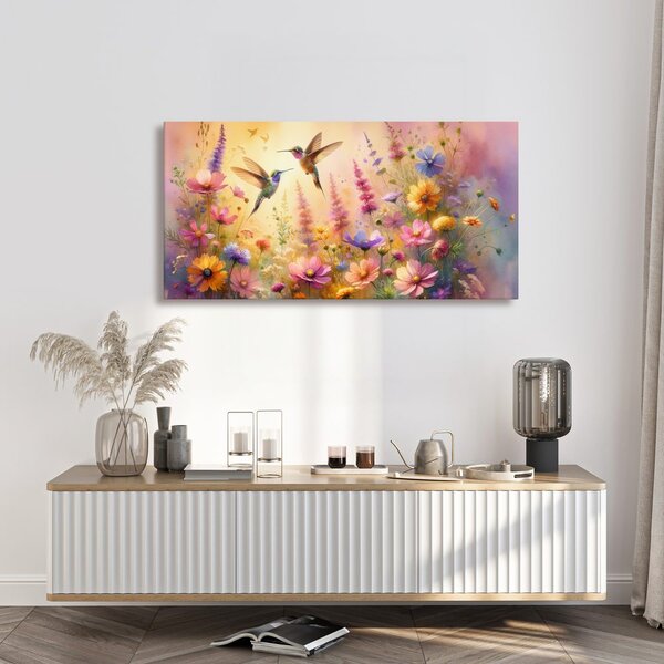 Quadro su tela – Danza dei colibrì