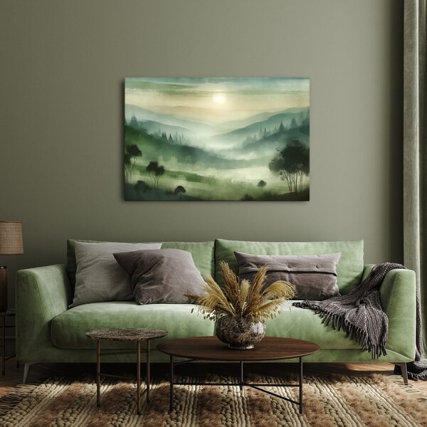 Quadro su tela – Pendii verdi