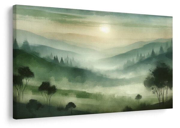 Quadro su tela – Pendii verdi