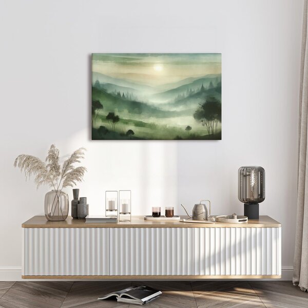 Quadro su tela – Pendii verdi