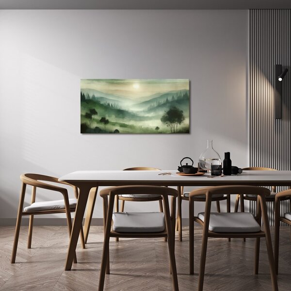 Quadro su tela – Alberi nella nebbia