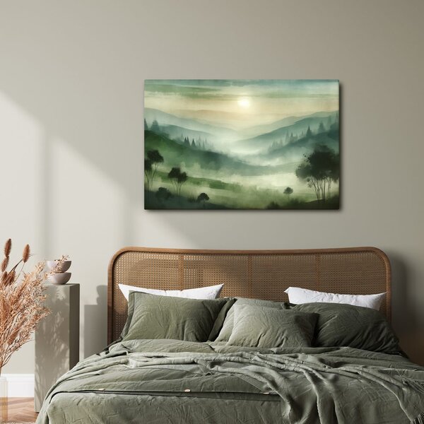 Quadro su tela – Pendii verdi
