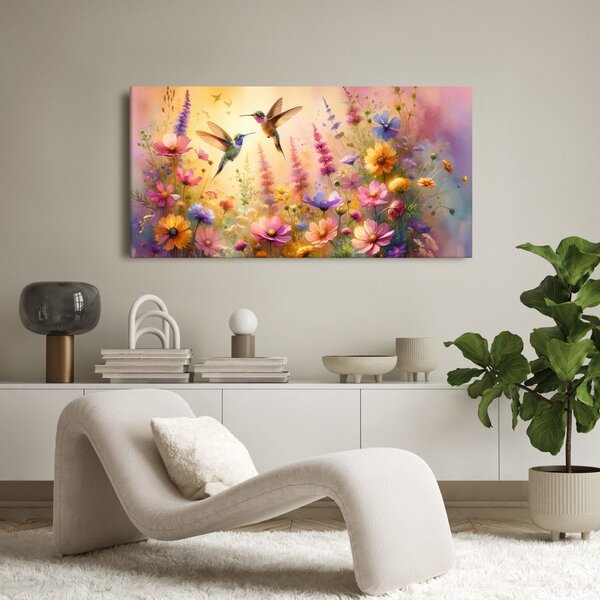 Quadro su tela – Danza dei colibrì