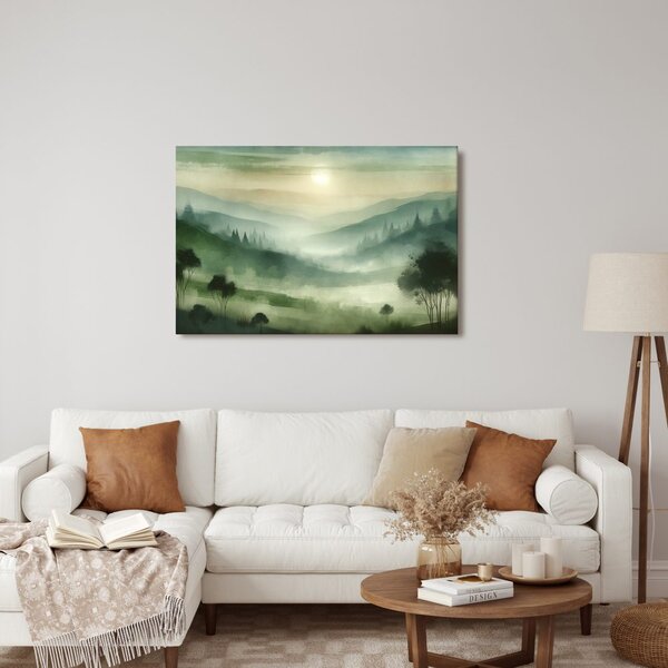 Quadro su tela – Pendii verdi