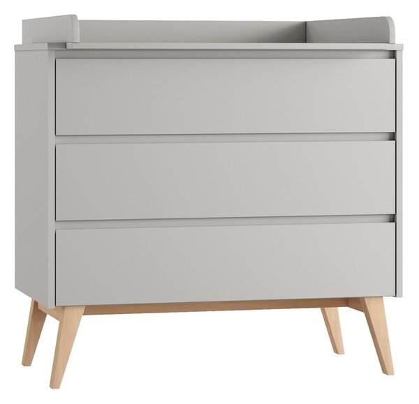 Cassettiera bassa grigia per bambini 100x52,5 cm Swing - Pinio