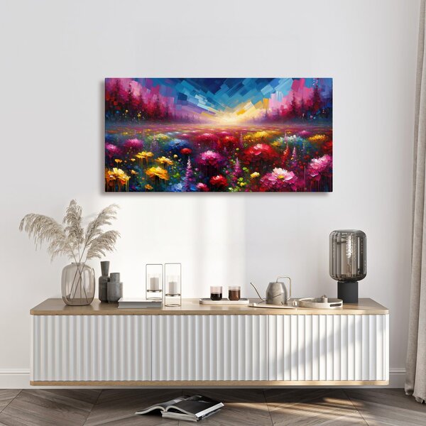 Quadro su tela – Prato fiorito