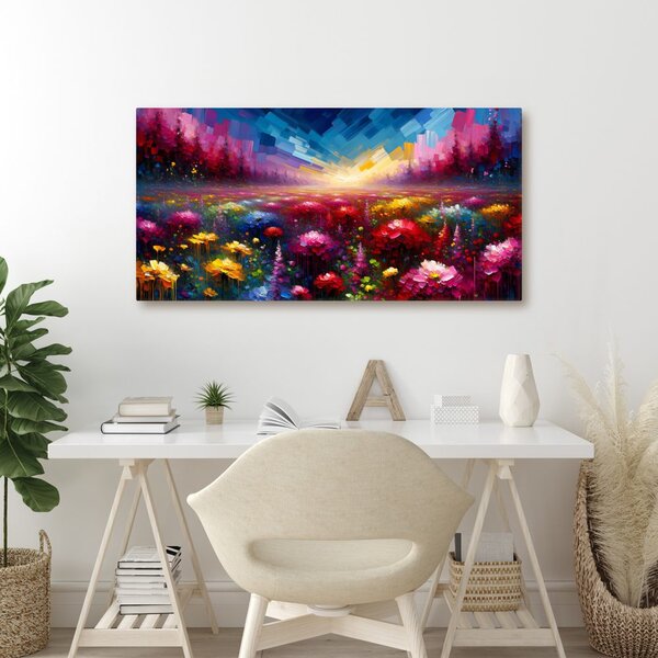 Quadro su tela – Prato fiorito