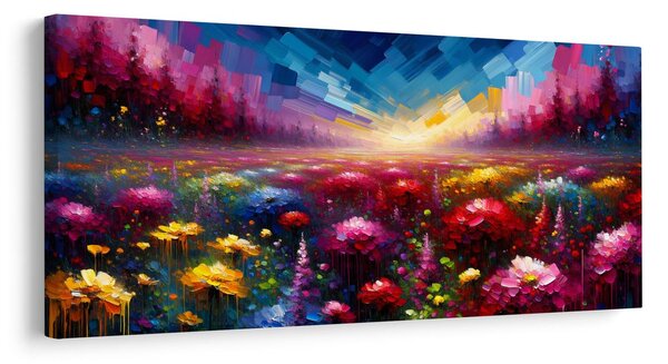 Quadro su tela – Prato fiorito