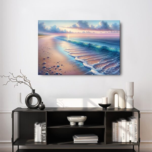 Quadro su tela – Onde tranquille sulla costa