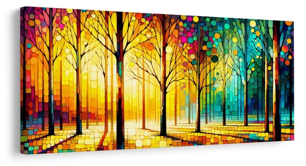 Quadro su tela – Bosco soleggiato