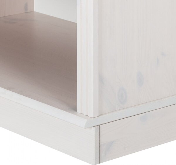 Libreria in legno di pino bianco 222x223 cm Anita - Støraa