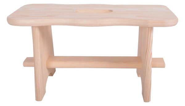 Sgabello in legno di pino colore naturale Tirolo - Rojaplast