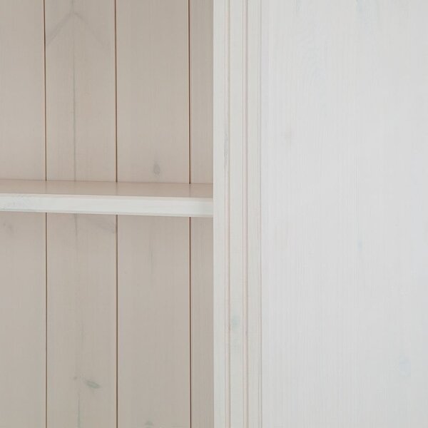 Libreria in legno di pino bianco 148x223 cm Anita - Støraa