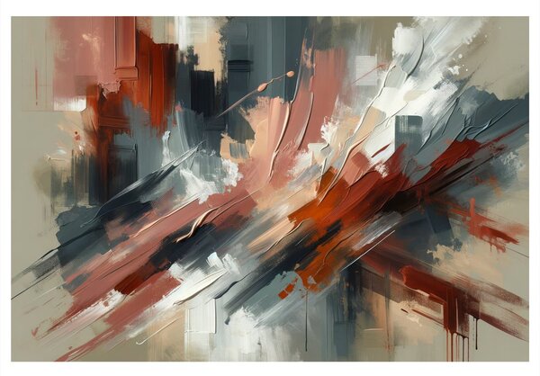 Quadro su tela – Pennellate drammatiche
