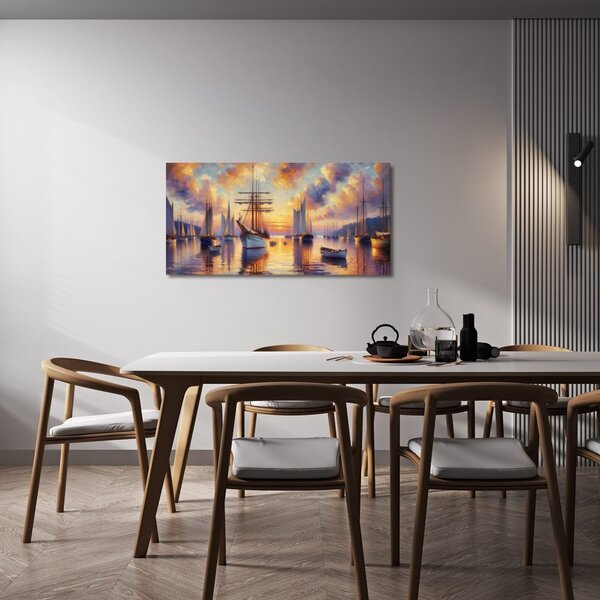 Quadro su tela – Barche silenziose sulla superficie
