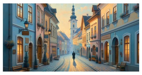 Quadro su tela – Strada storica della città