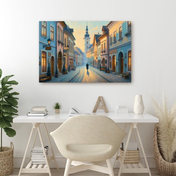 Quadro su tela – Passeggiata nel centro storico