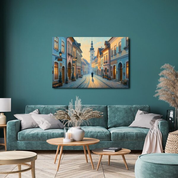 Quadro su tela – Passeggiata nel centro storico
