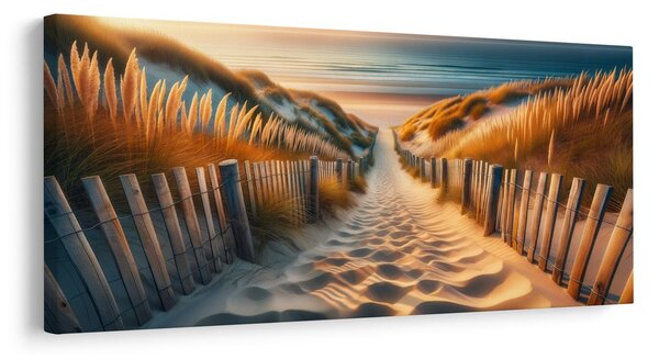 Quadro su tela – Sentiero sabbioso verso la spiaggia