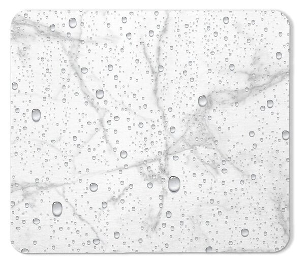 Tappetino da bagno bianco e grigio in terra di diatomee 35x45 cm Aqua - douceur d'intérieur