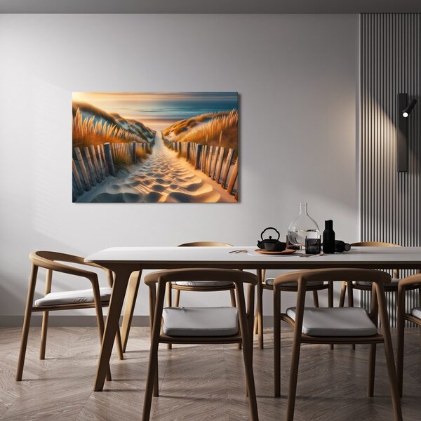 Quadro su tela – Sentiero tra le dune verso il mare