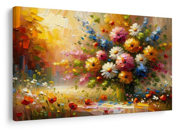 Quadro su tela – Mazzo di fiori colorati