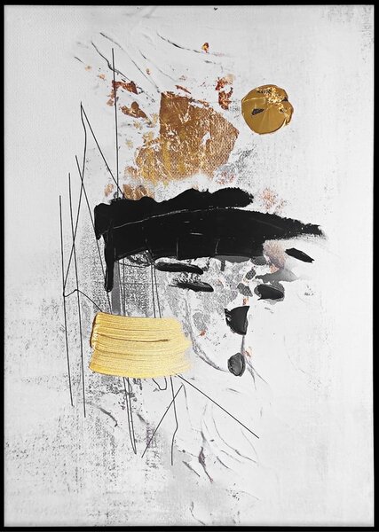 Quadro con elementi dipinti a mano 70x100 cm Fantasia I – Styler