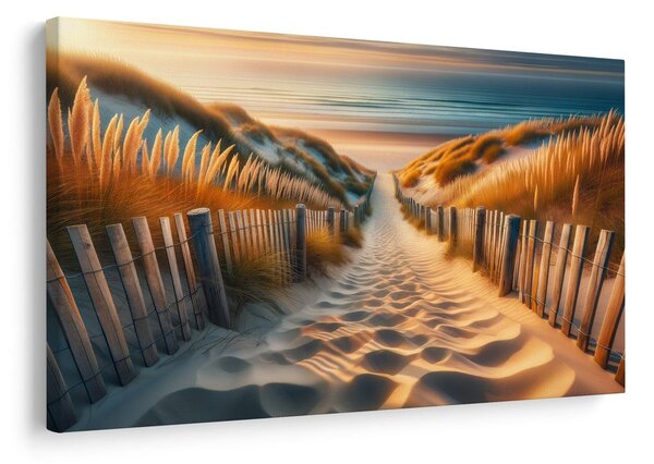 Quadro su tela – Sentiero tra le dune verso il mare