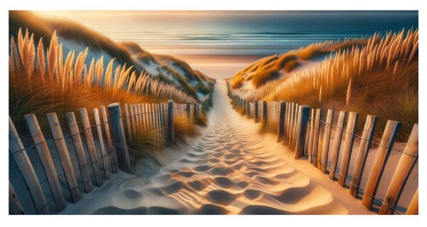 Quadro su tela – Sentiero sabbioso verso la spiaggia