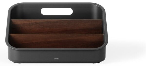 Organizer da bagno nero per cosmetici in plastica riciclata Bellwood - Umbra