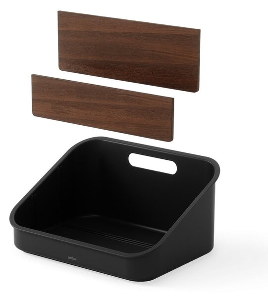 Organizer da bagno nero per cosmetici in plastica riciclata Bellwood - Umbra