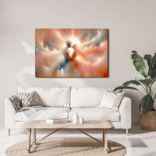 Quadro su tela – Bacio nella luce del cielo