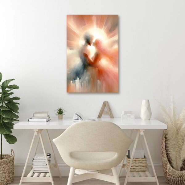 Quadro su tela – Innamorati tra le nuvole