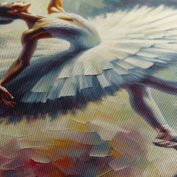 Quadro su tela – Ballerina in abito bianco