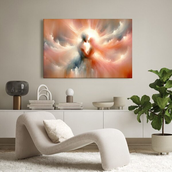 Quadro su tela – Bacio nella luce del cielo