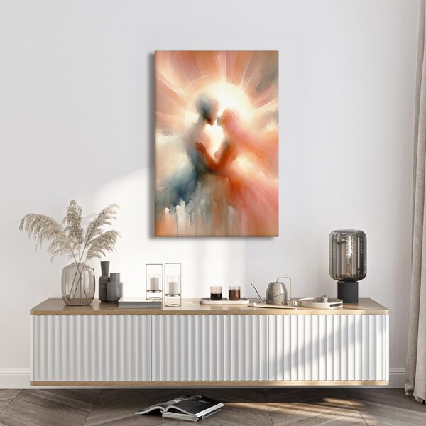 Quadro su tela – Innamorati tra le nuvole
