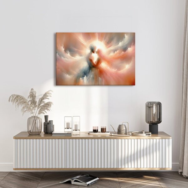 Quadro su tela – Bacio nella luce del cielo